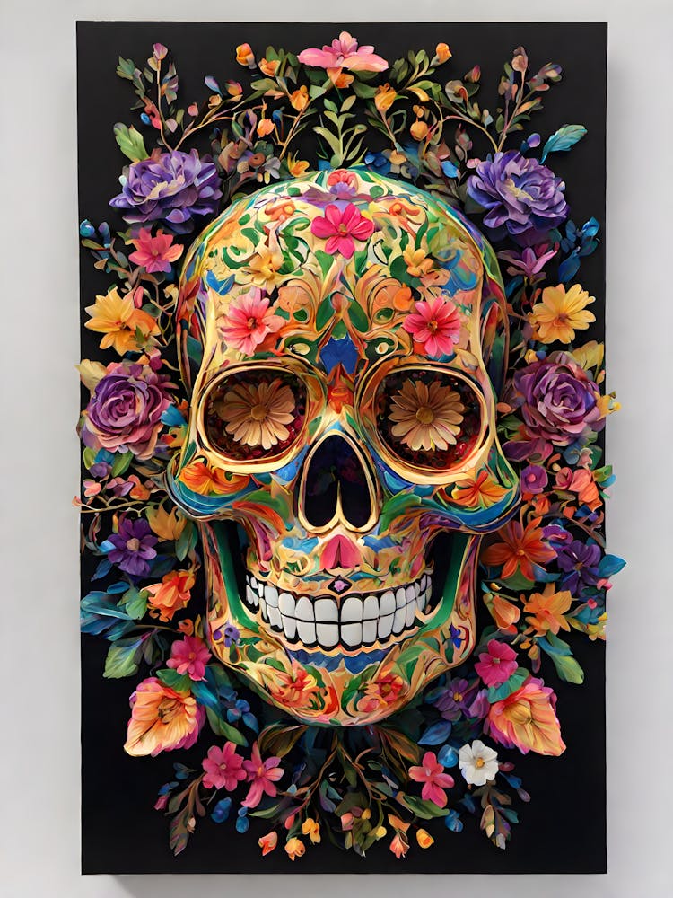 Sugar skull outlet painting