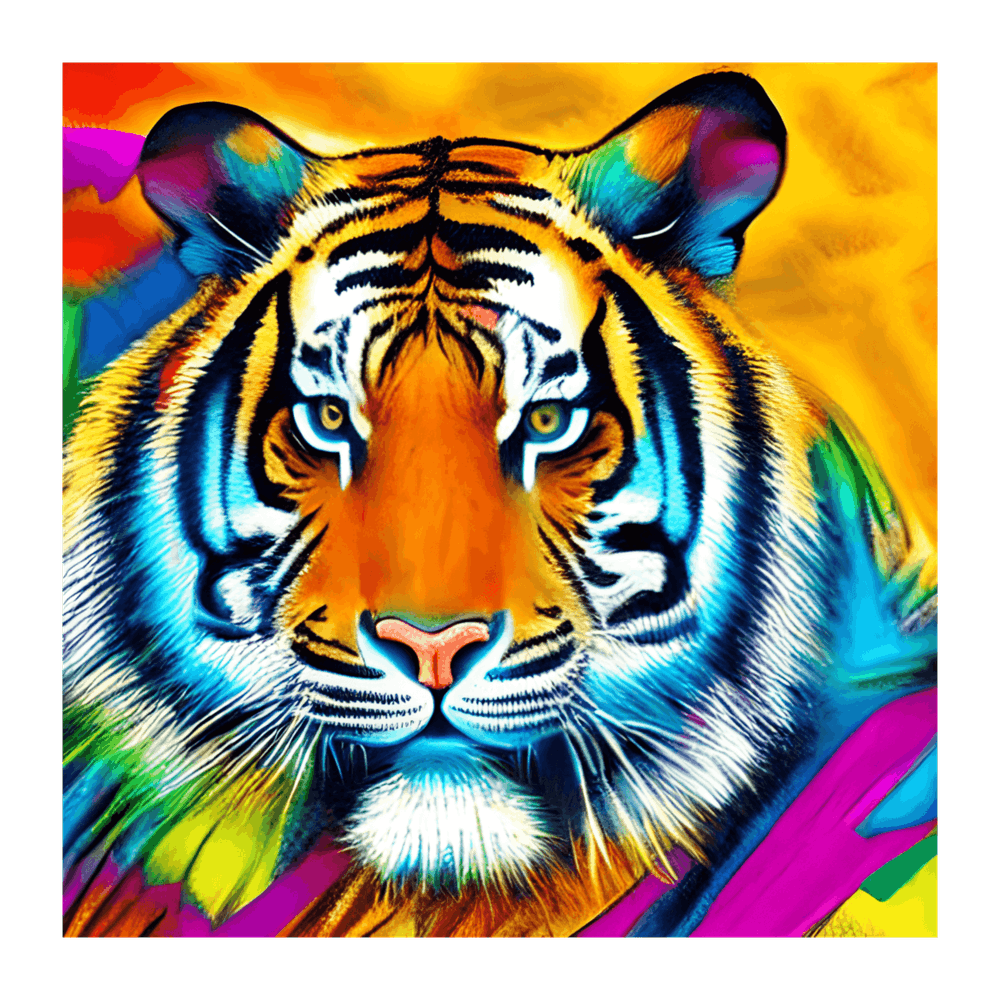 Tiger Painting Art Print by 4URSTYLE Fy