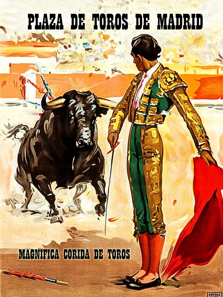 Art photography printed in HD on photo paper / limited edition of 50 copies: Riders of a bullfight in popular the bullring of Madrid