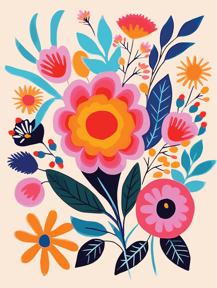 Floral Bouquet 3 Art Print by BestArt - Fy