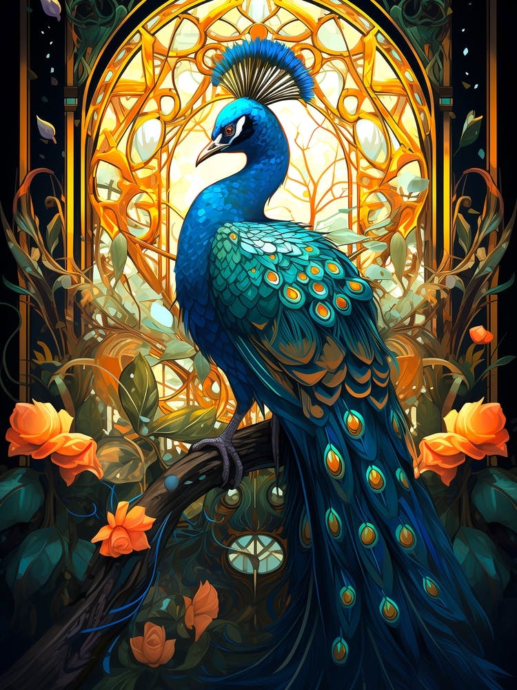 Peacock Art Print by mildreth - Fy Peacock Art Print by mildreth - Fy