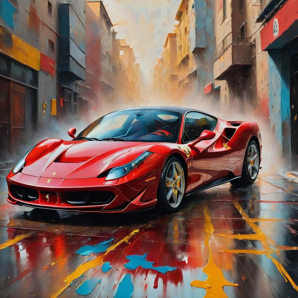 Ferrari フェラーリ458イタリア　デザイン画　ポスター Ferrari フェラーリ458イタリア デザイン画 ポスター - メルカリ
