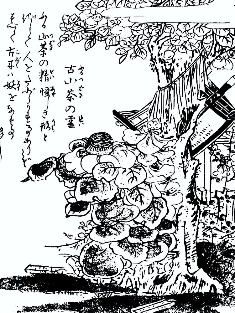 Toriyama Sekien Vintage Japanese Woodblock Print Yokai Ukiyo