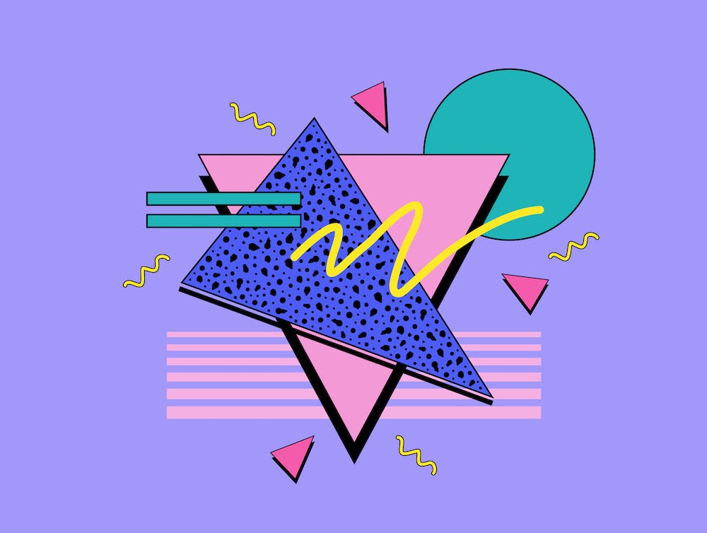 Memphis Pattern 80s Retro Style Art Print by Studio Memphis