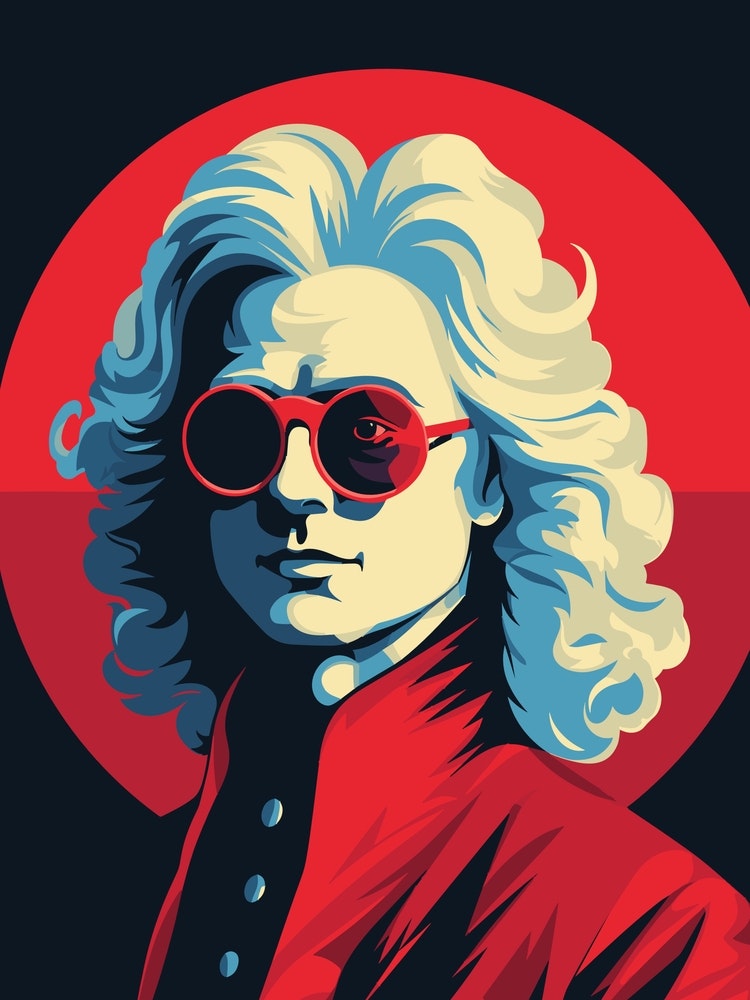 Isaac Newton Art Print by SuperNova - Fy