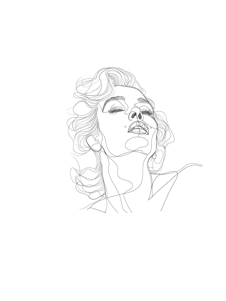 Drawing Marilyn Monroe 24x32 hot