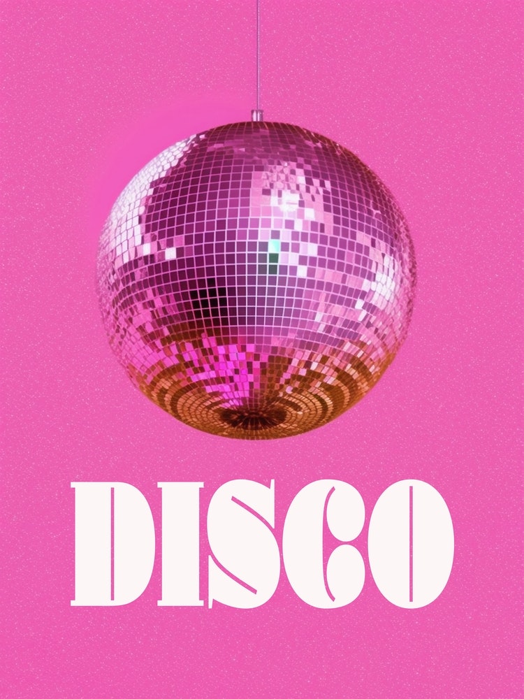 Disco Ball Pink Art Print by Mambo - Fy