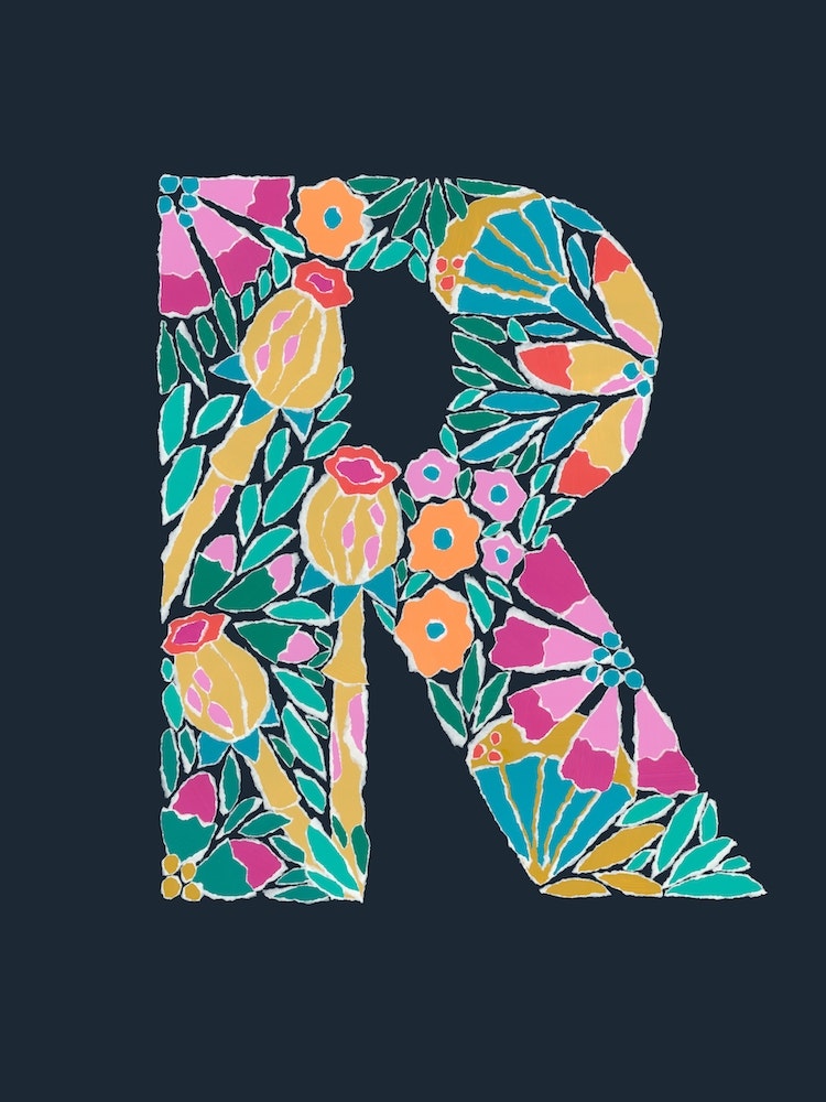 Letter R Art Print by Jessica Graham - Fy