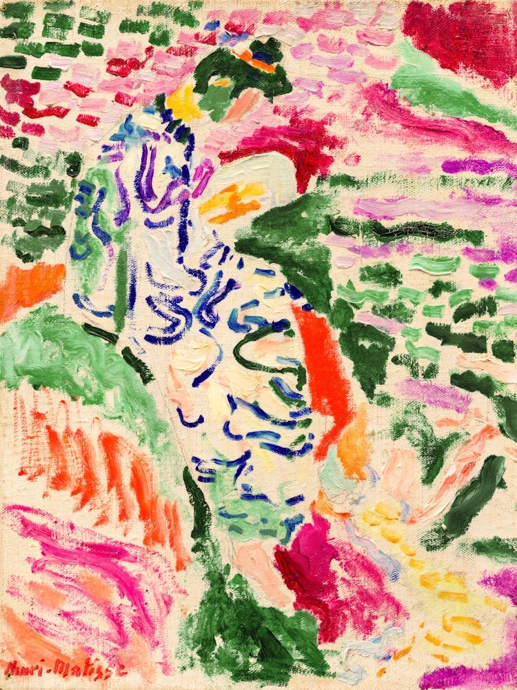 Henri Matisse、JEUNE FEMME、海外版超希少レゾネ、新品額付 Matisse - Woman in a Purple Coat Print