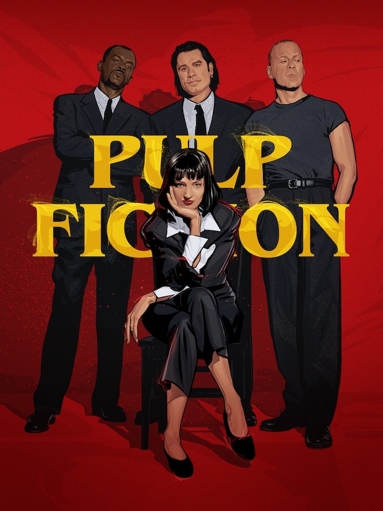 Pulp Fiction Gang print by Nikita Abakumov