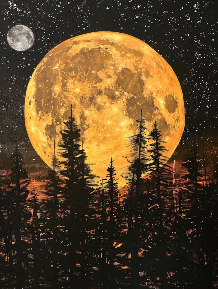 芸術写真 Nature Photograph Full Moon Art Print Bartosz Wojczyński: Full Moon | Poster, Fine Art