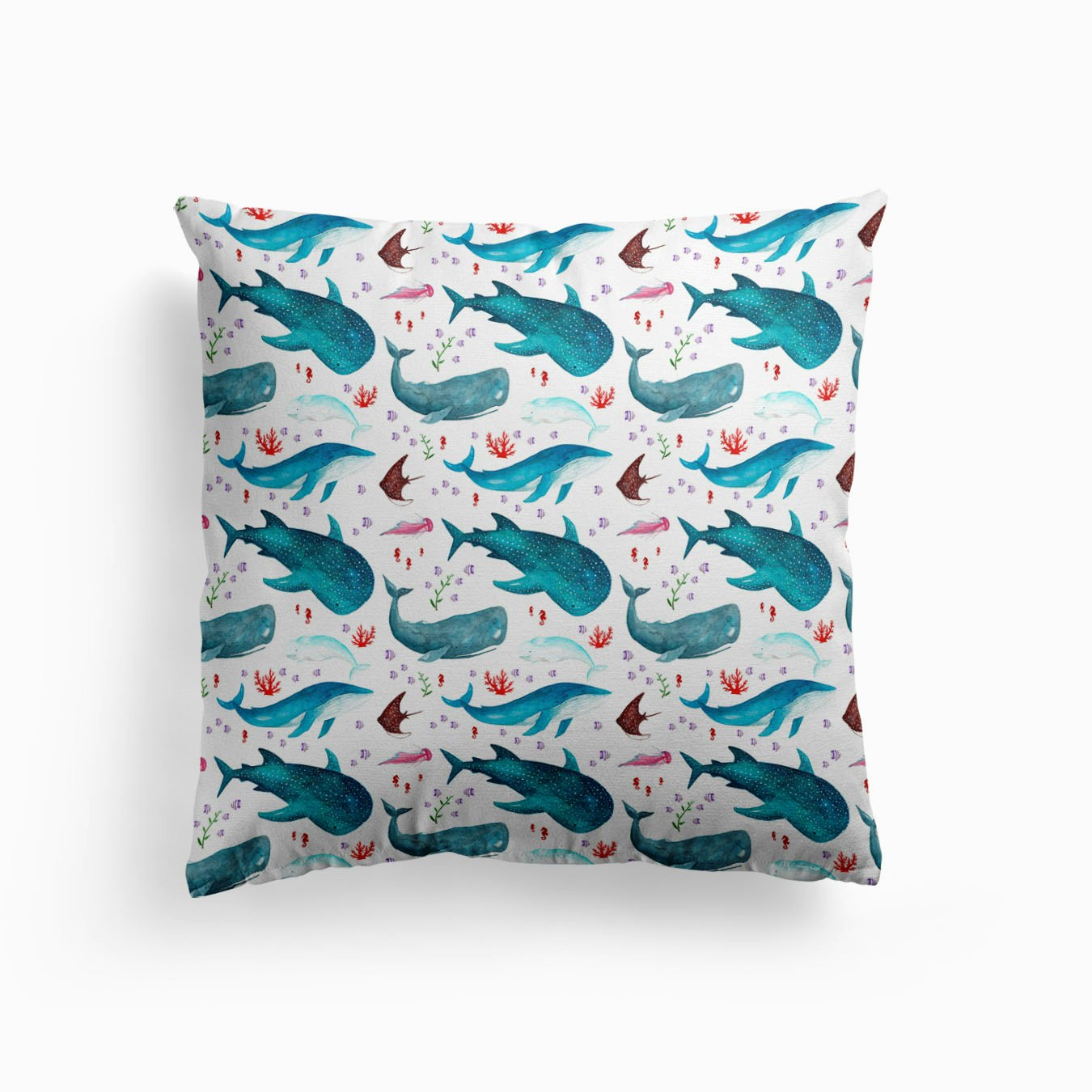 Whale Shark Pattern Cuscino