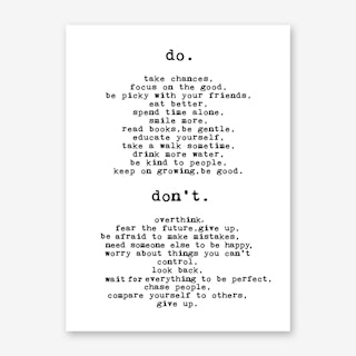 Do or Do Not Art Print