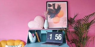 Pretty In Pink Home Office