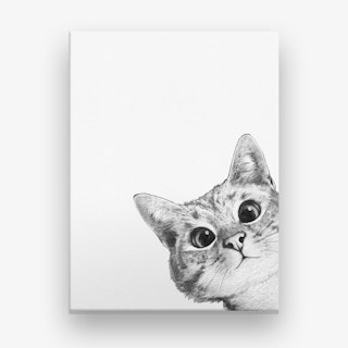 Sneaky Cat Canvas Print