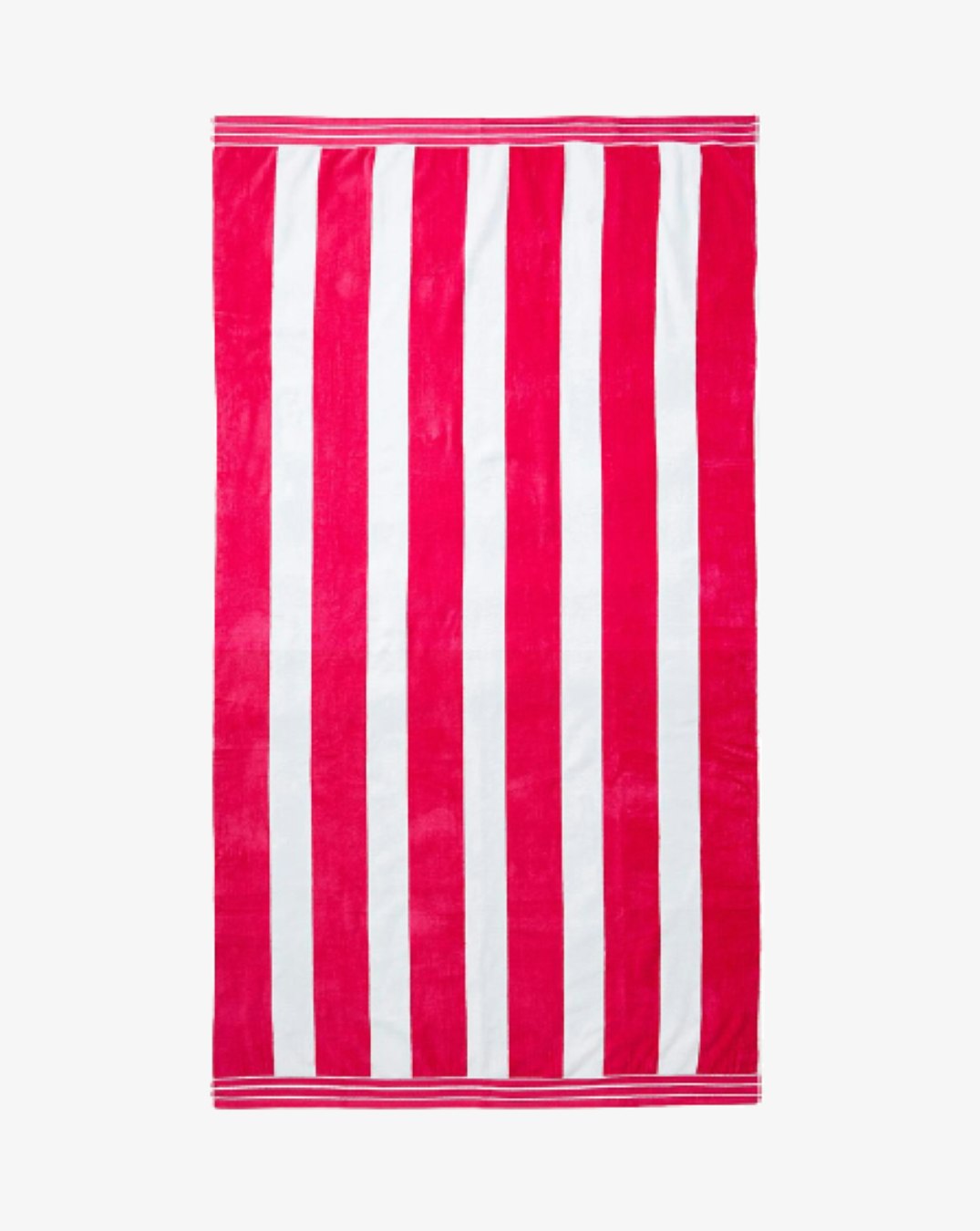 Jumbo Cabana Stripe Beach Towel - Pink by Allure Bath Fashions
