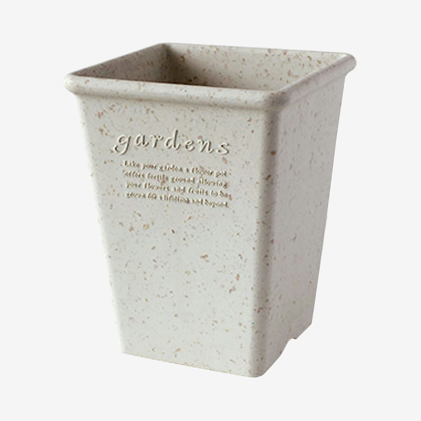 Garden Long Square Pot - White by Hachiman Gardens