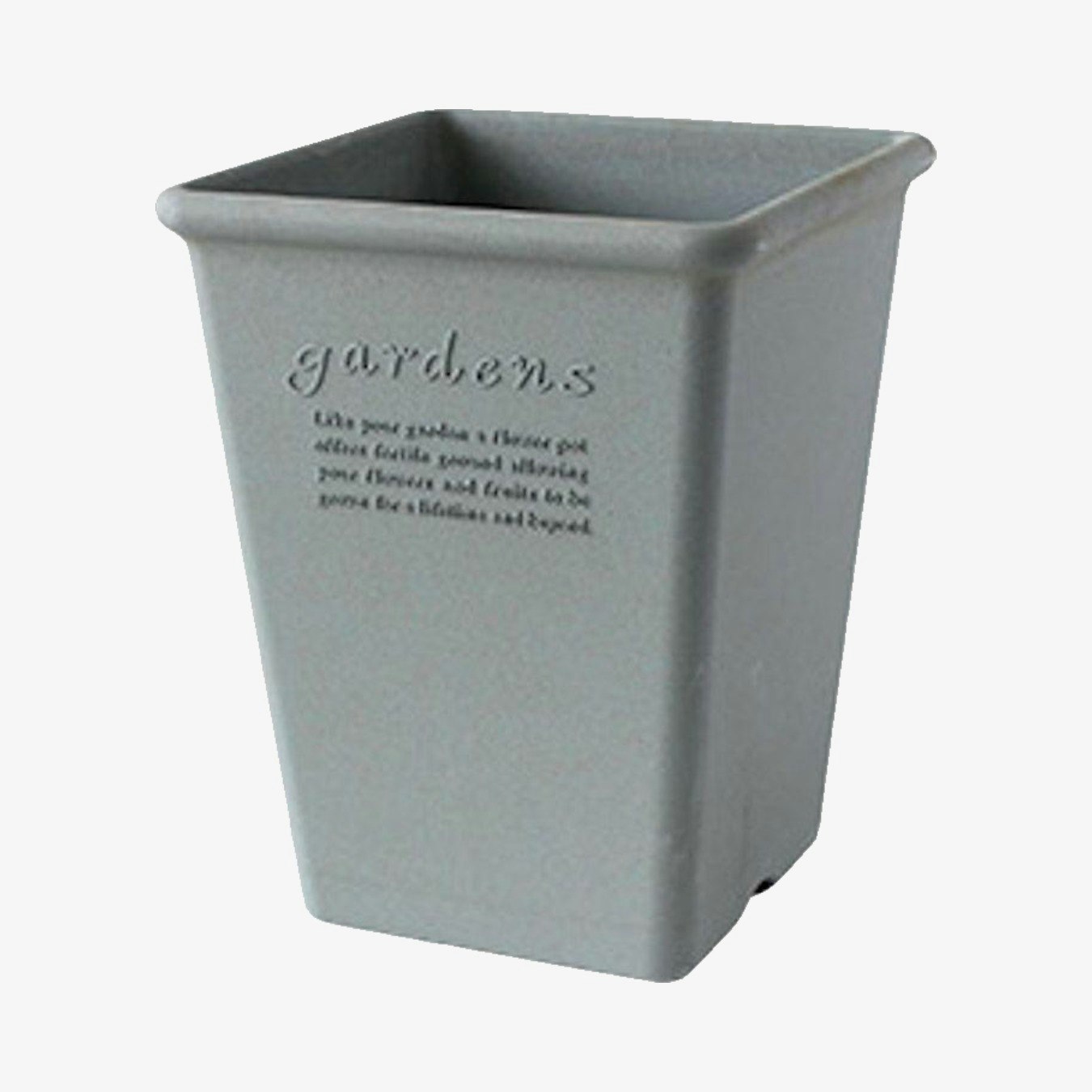 Garden Pot Square Long - Grey by Hachiman Gardens