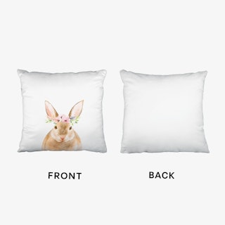 Floral Rabbit Cushion