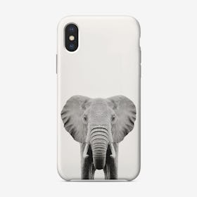 Elephant B&W iPhone Case