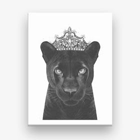 The Queen Panther Canvas Print