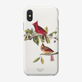 Cardinal Gosbeak   Audubon Birds Phone Case