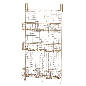 Bronze Wire Mesh Door Storage Unit by Madam Stoltz
