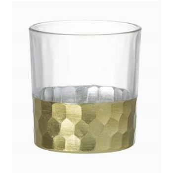 Small Gold Foil Tealight Holder by