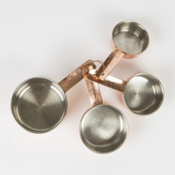 Copper Measuring Cups Set by
