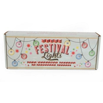 Retro Style Coloured Festival Lights by