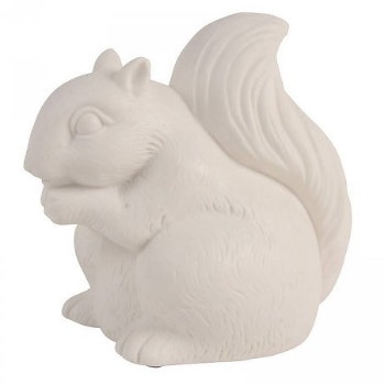 Squirrel Porcelain Lamp by