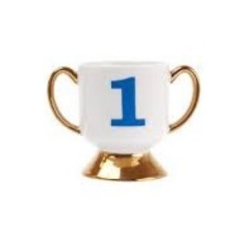 Blue Trophy Mug by