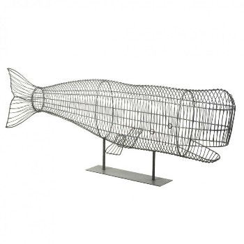 Wire Whale Decoration by