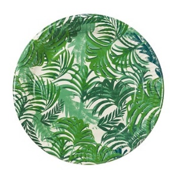 Palm Tree Paper Plates by