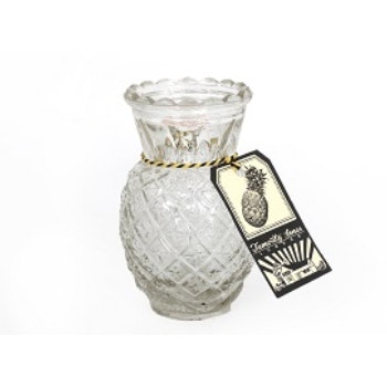 Glass Pineapple Bud Vase by