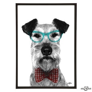 Smart Dog Art Print by