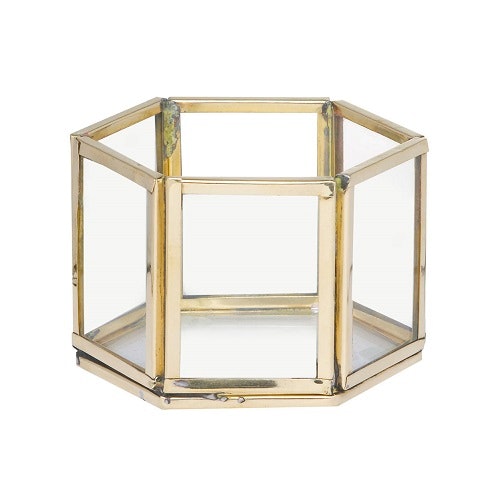 Small Hexagon Tealight Holder by Parlane