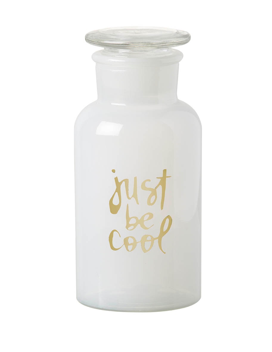 Just Be Cool Glass Bottle by Parlane