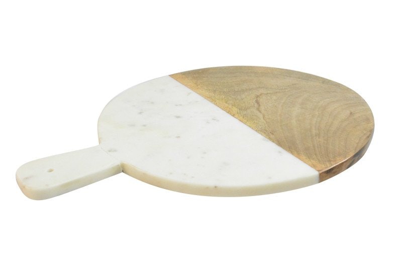 Marble and Mango Wood Pizza Board by Dassie Artisan