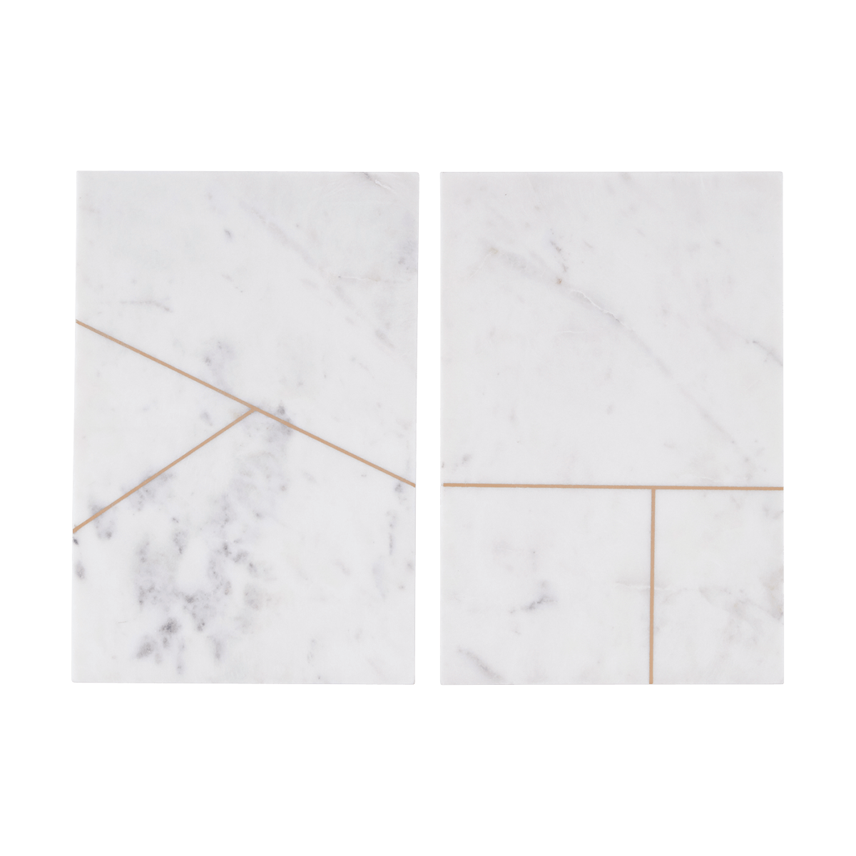 Gold Foil Marble Trivet Plate by House Doctor