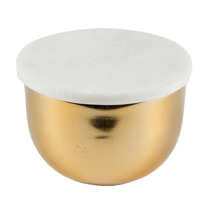 Marble & Brass Storage Bowl by Sass & Belle