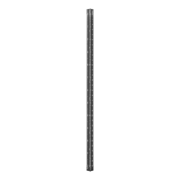 Black Aluminium Triangular Safety Ruler by Monograph