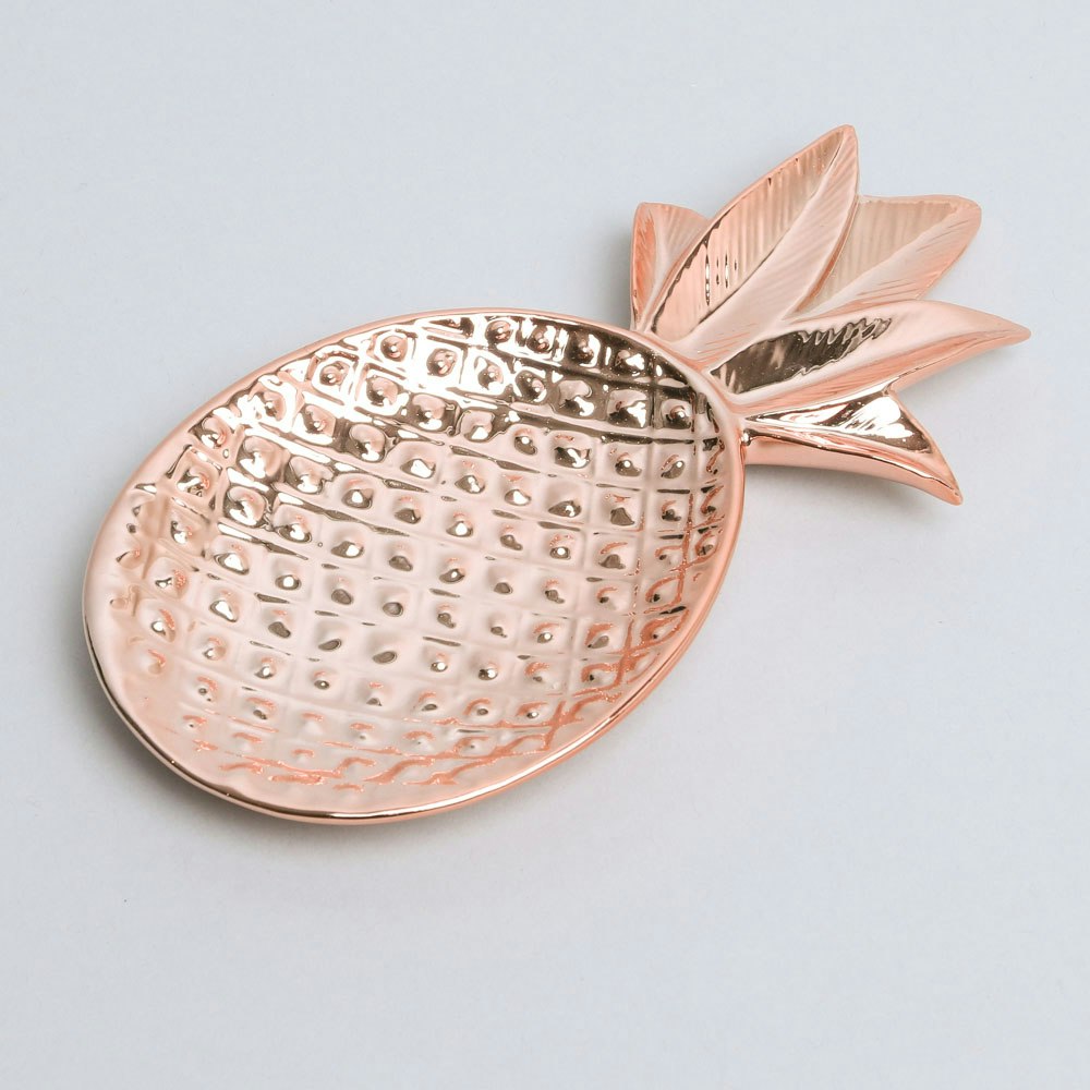 Copper Finish Pineapple Tray by