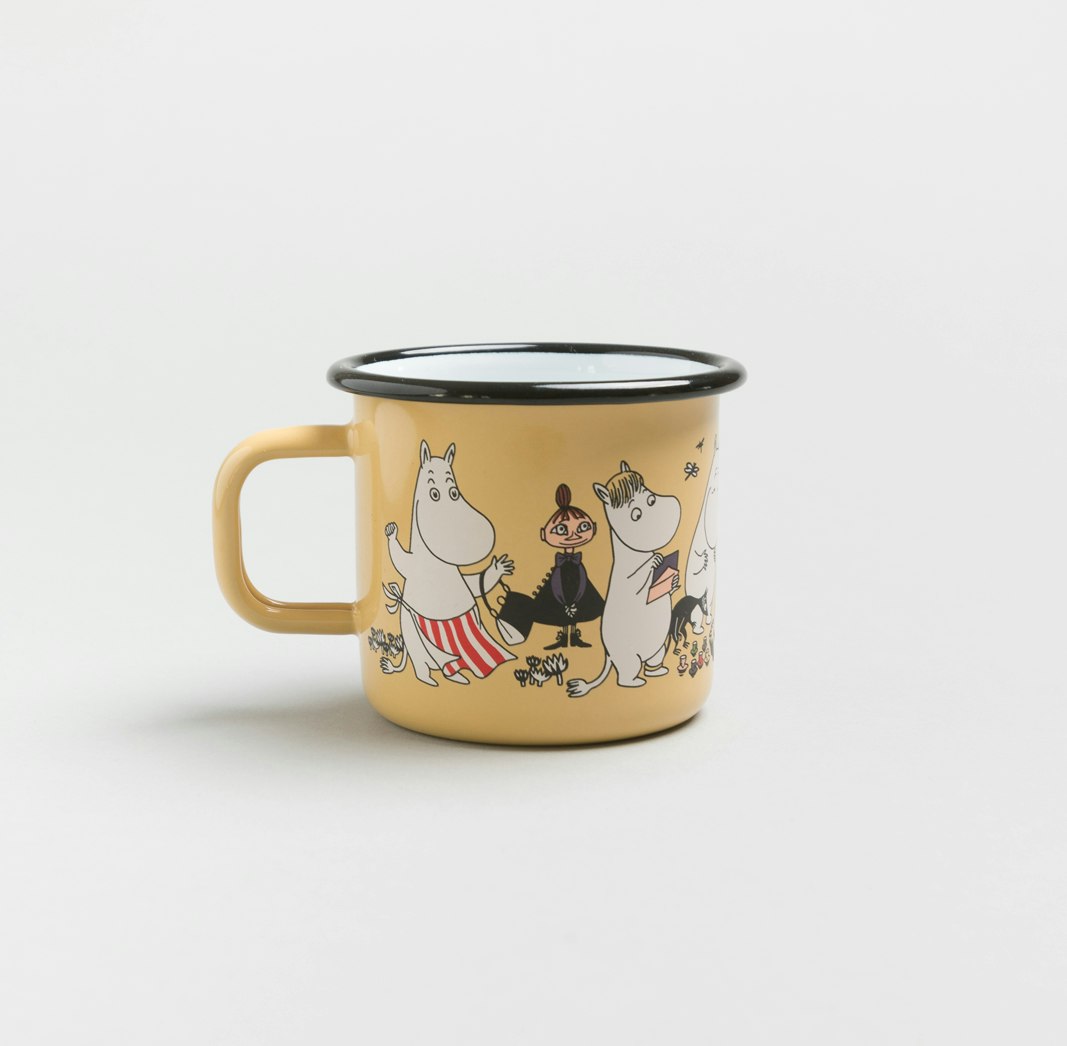 Yellow Moomin Enamel Mug by