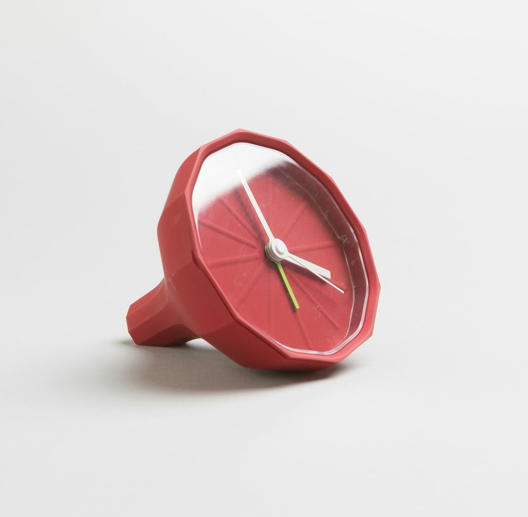 Red Lexon Babylon Alarm Clock by