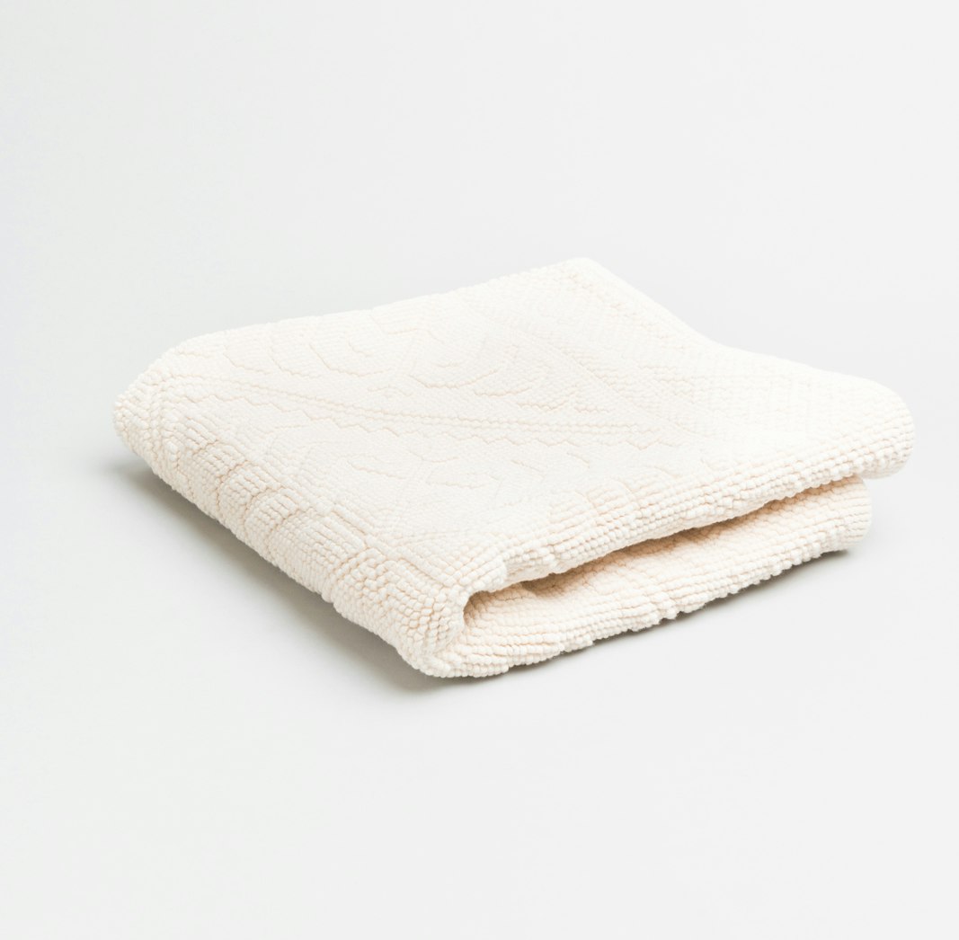 Soft Cream Extra Long Bath Mat by