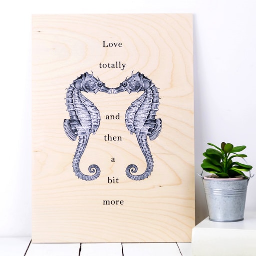 Seahorse A3 Plywood Print by Coulson Macleod