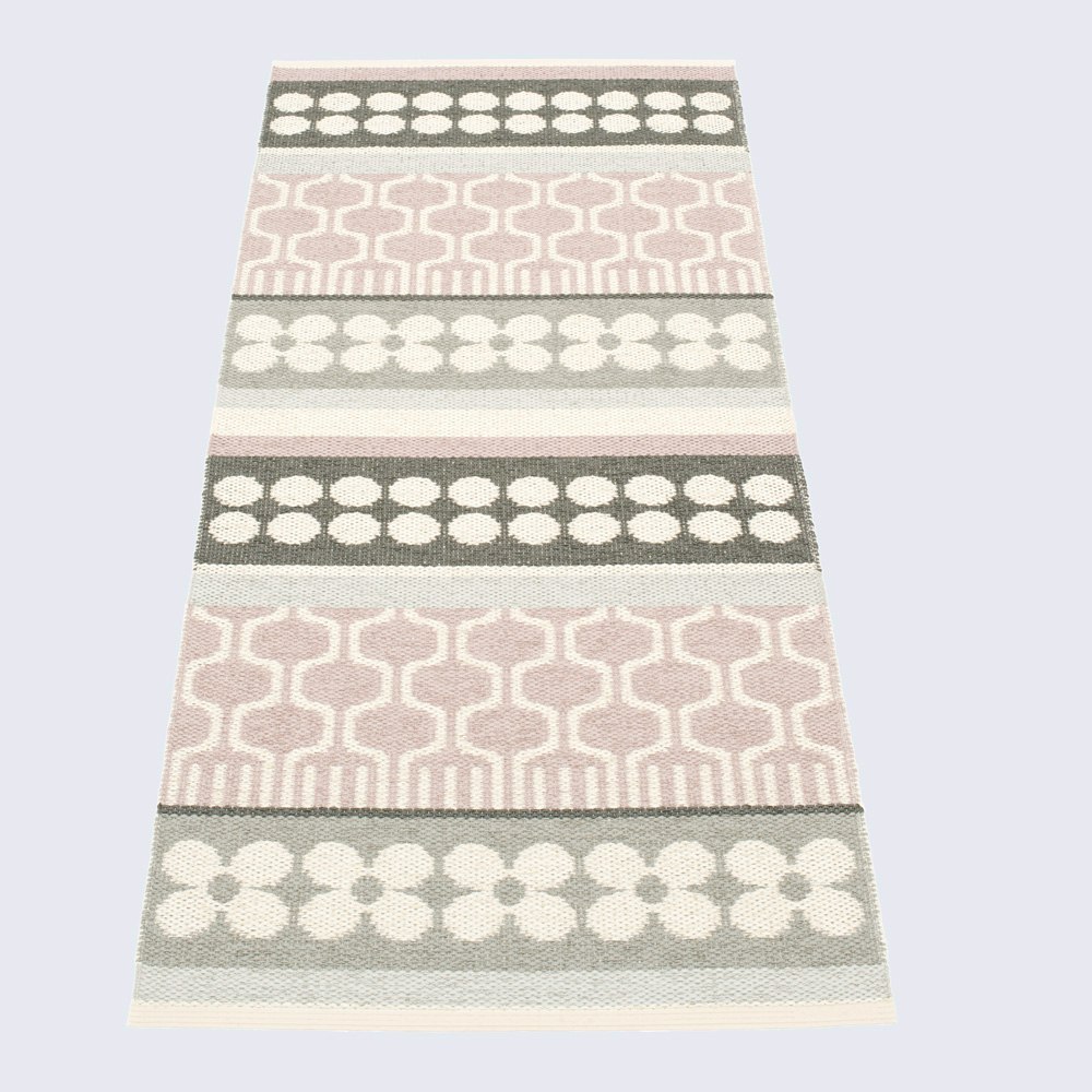 Pappelina Rug Asta Pale Rose 70 X 180 by