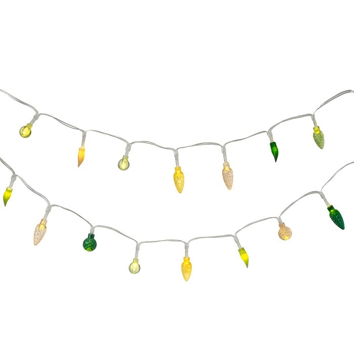 Green & Yellow Beaded String Lights by Parlane