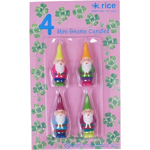 Mini Gnome Shaped Cake Candles by